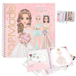Zestaw kreatywy TOP MODEL ŚLUB Dress Me Up z naklejkami