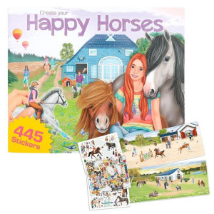 Zestaw kreatywy HAPPY HORSES KONIE z naklejkami
