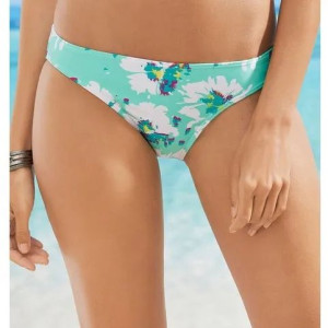 Bonprix Miętowe Kolorowe Plażowe Kąpielowe Majtki Figi Kwiaty 48-50 921856