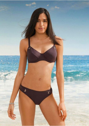 Bonprix 2 Cz Czarne Bikini Ze Zdobieniem 40 80c 973367