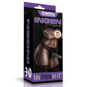 Easy Strap On Set 7.0'' Black 24-0270