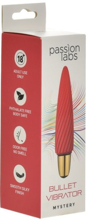 Bullet Vibrator Spinn Red 12 cm Passion Labs 32-0023
