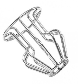 Hollow Anal Plug Large Silver Passion Labs 32-0068