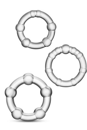 Set 3 Erection Rings Transparent Stay Hard 33-0041
