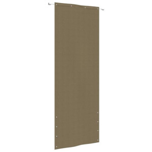 Parawan balkonowy, kolor taupe, 80x240 cm, tkanina Oxford