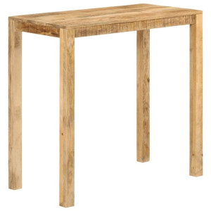 Stolik barowy, 112x55x108, lite drewno mango