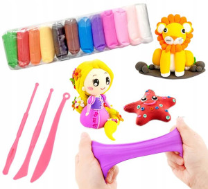 Piankolina Plastelina Magiczna Kolorowa 12 Szt