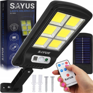 Lampa Solarna Led Ogrodowa Czujnik Ruchu Na Pilota