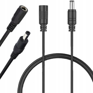 PRZEDŁUŻACZ 12V DC 2,1/5,5mm Gniazdo/Wtyk 2m