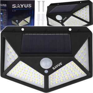 Lampa Solarna Led Ogrodowa Czujnik Ruchu Zmierzchu