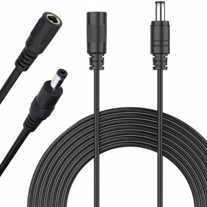 PRZEDŁUŻACZ 12V DC 2,1/5,5mm Gniazdo/Wtyk 10m