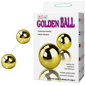 Wibrujące dwie kule gejszy na pilota golden ball