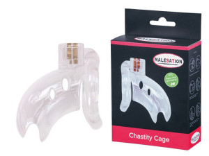 MALESATION Chastity Cage clear