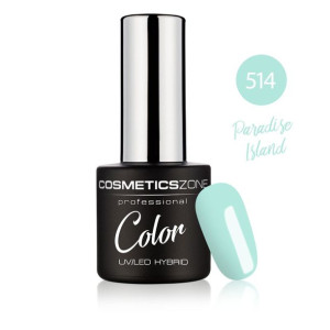 Cosmetics Zone Lakier hybrydowy jasny turkusowy 7ml – Paradise Island 514