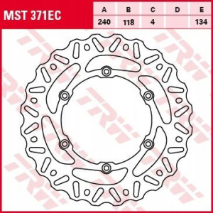 Trw Lucas Tarcza Hamulcowa Tył Suzuki Rm 125 / 250