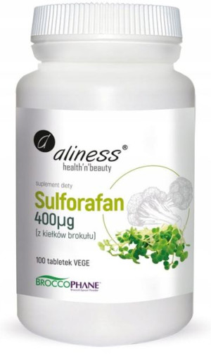Aliness Sulforafan 100 tabletek kiełki brokuła