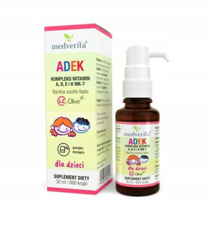 ADEK dla dzieci krople 30 ml 900 szt. Medverita