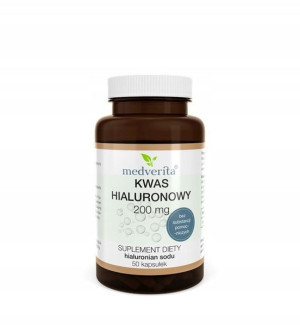 Kwas hialuronowy 200 mg - 50 kapsułek Medverita