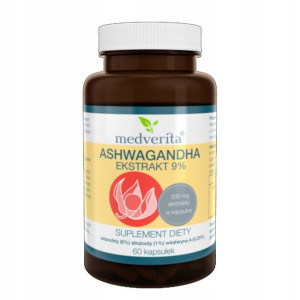 Medverita Ashwagandha 60 kaps. Uspokojenie Stres