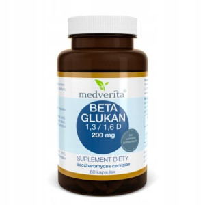 Medverita Beta Glukan 200 mg 60 kapsułek