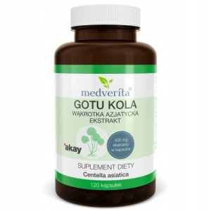 Medverita Gotu Kola wąkrotka 120 kaps Serce Mózg