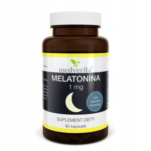 Medverita Melatonina 1 mg 90 kapsułek na SEN