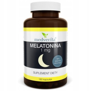 MELATONINA 1 mg Melatonin - 180 kapsułek