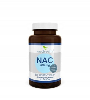 NAC 200 mg N-acetylocysteina - 90 kapsułek