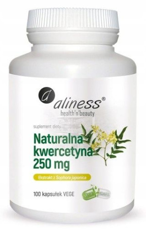 Naturalna kwercetyna 250mg 100 szt. Aliness