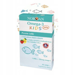 Omega-3 Kids żelki 45 szt. cytrynowy, truskawkowy