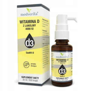 WITAMINA D3 4000 IU Quali-D z lanoliny krople 30ml