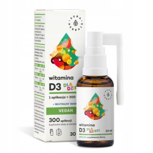 Witamina D3 Vegan dla dzieci 30 ml, Aura Hebals