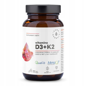 Witamina D3+K2 kapsułki 90 szt.