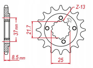 Grosskopf Promocja Zębatka Przednia 350 15 Honda X