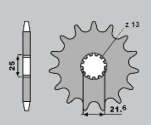 Pbr Zębatka Przednia 566 14 18nc Suzuki Gs/gsf/gsx