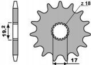 Pbr Zębatka Przednia 515 12 Garelli 50