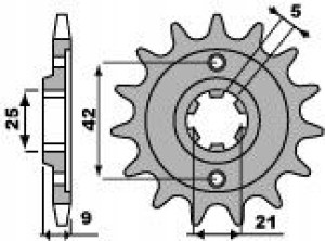 Pbr Zębatka Przednia 576 19 18nc Yamaha Xt 350 85-