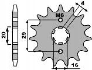 Pbr Zębatka Przednia 425 13 18nc (łańc. 428)