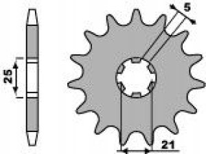 Pbr Zębatka Przednia 569 13 18nc (łańc. 520) (jtf5