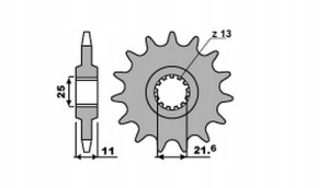 Grosskopf Wyprzedaż Zębatka Przednia 442 16 Yamaha