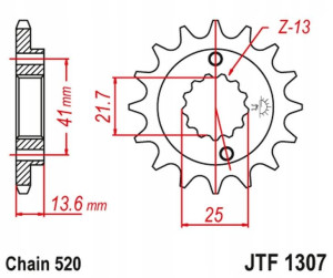 Jt Zębatka Przednia 2093 14 Kawasaki Zx6r '03-'06