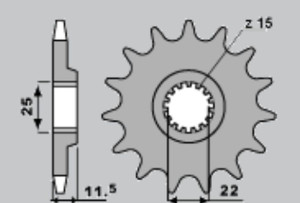 Cht Zębatka Przednia 1252 14 Ktm Lc4 (4021-14) (jt