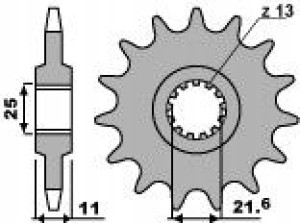 Pbr Zębatka Przednia 2142 14 18nc Yamaha R6 (06-09
