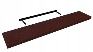 Półka ścienna samowisząca - FS 118x23 - kolor wenge
