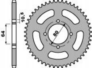 Pbr Zębatka Tylna 4394 32 F Yamaha Yfa/yfm 125, Gr
