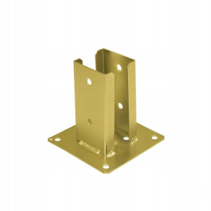 Podstawa słupa - do betonu -złota- 71x150x2,0