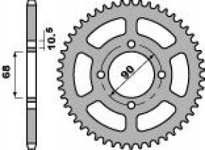 Pbr Zębatka Tylna 243 53 F Honda Mtx 125 Rw 83-94