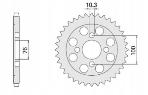 Cht Zębatka Tylna 803 56 Suzuki Vl 125 Intruder 00