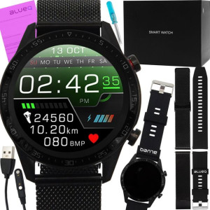 SMARTWATCH Zegarek Męski EKG KROKOMIERZ 2 PASKI PL