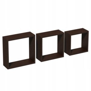 Półki modułowe wiszące ścienne - FSS 270/240/210 - kolor wenge